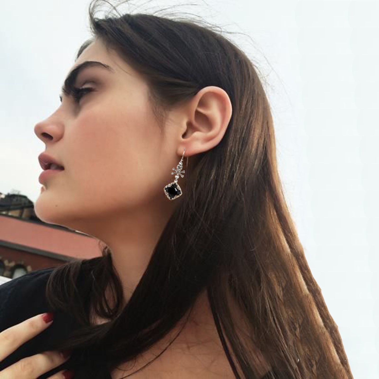 Virgins Saints & Angels Vsa Skull Treasure Earrings In Silver — image 2 of 5